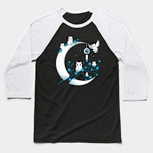 Owls Moon Baseball T-Shirt